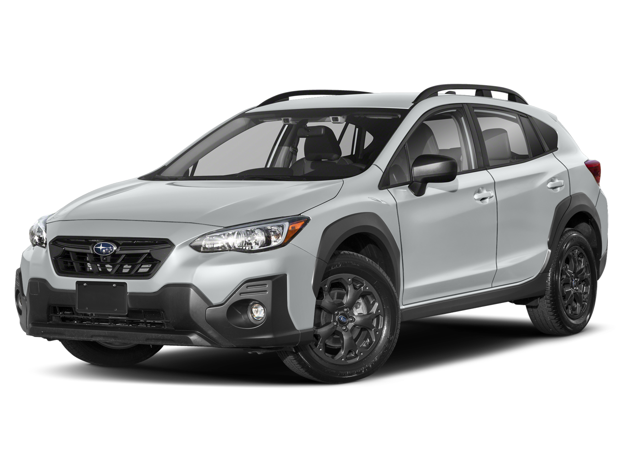 2023 Subaru Crosstrek Sport in Ice Silver Metallic — front three-quarter view