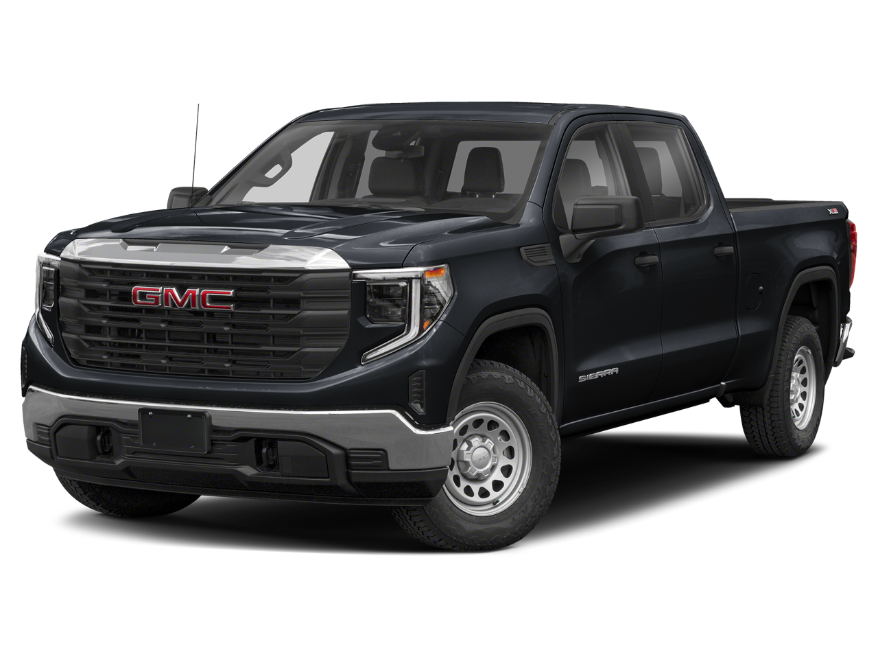 2024 GMC Sierra 1500 Denali Ultimate in Onyx Black — front three-quarter view