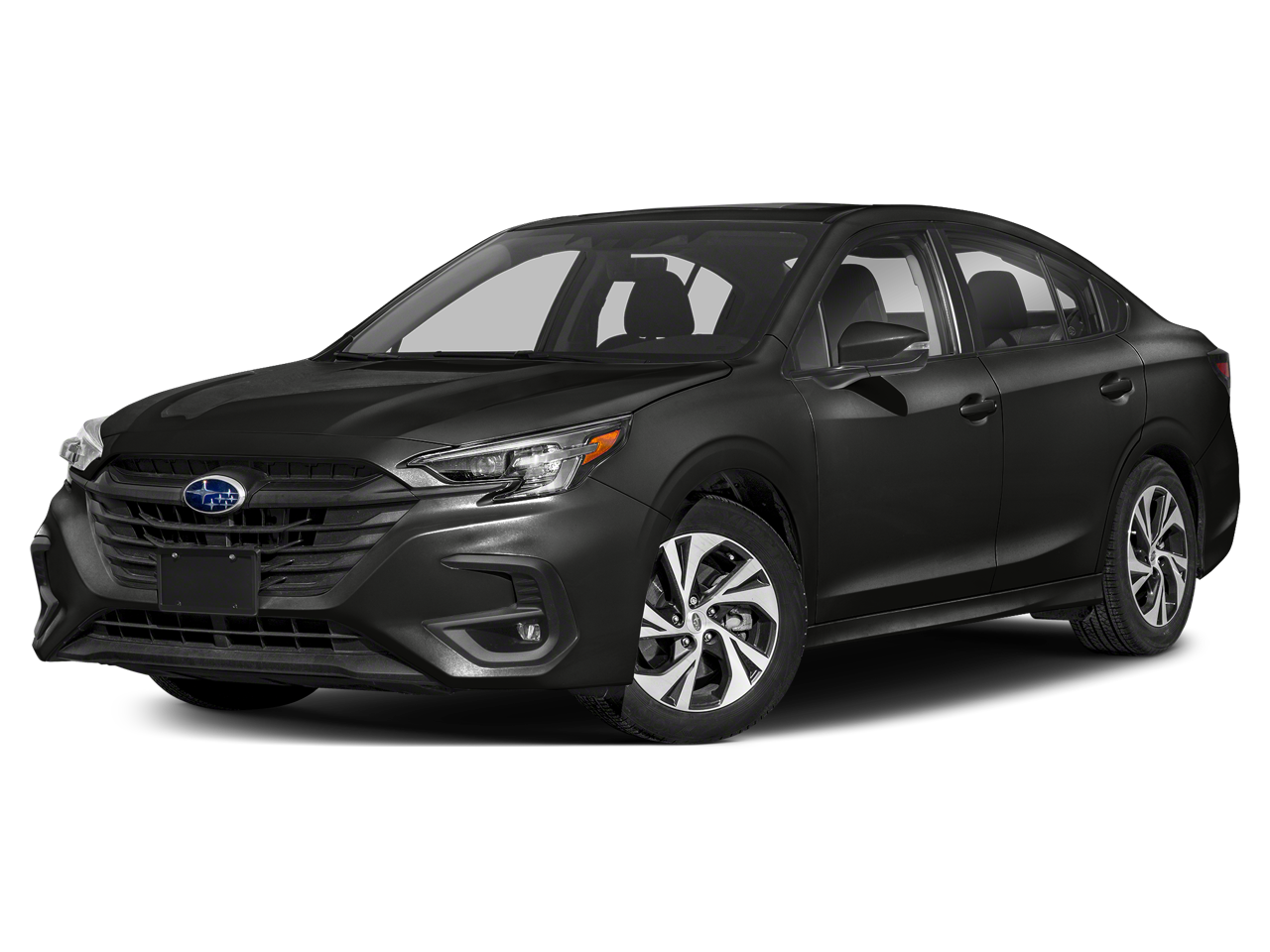 2025 Subaru Legacy Premium in Crystal Black Silica — front three-quarter view