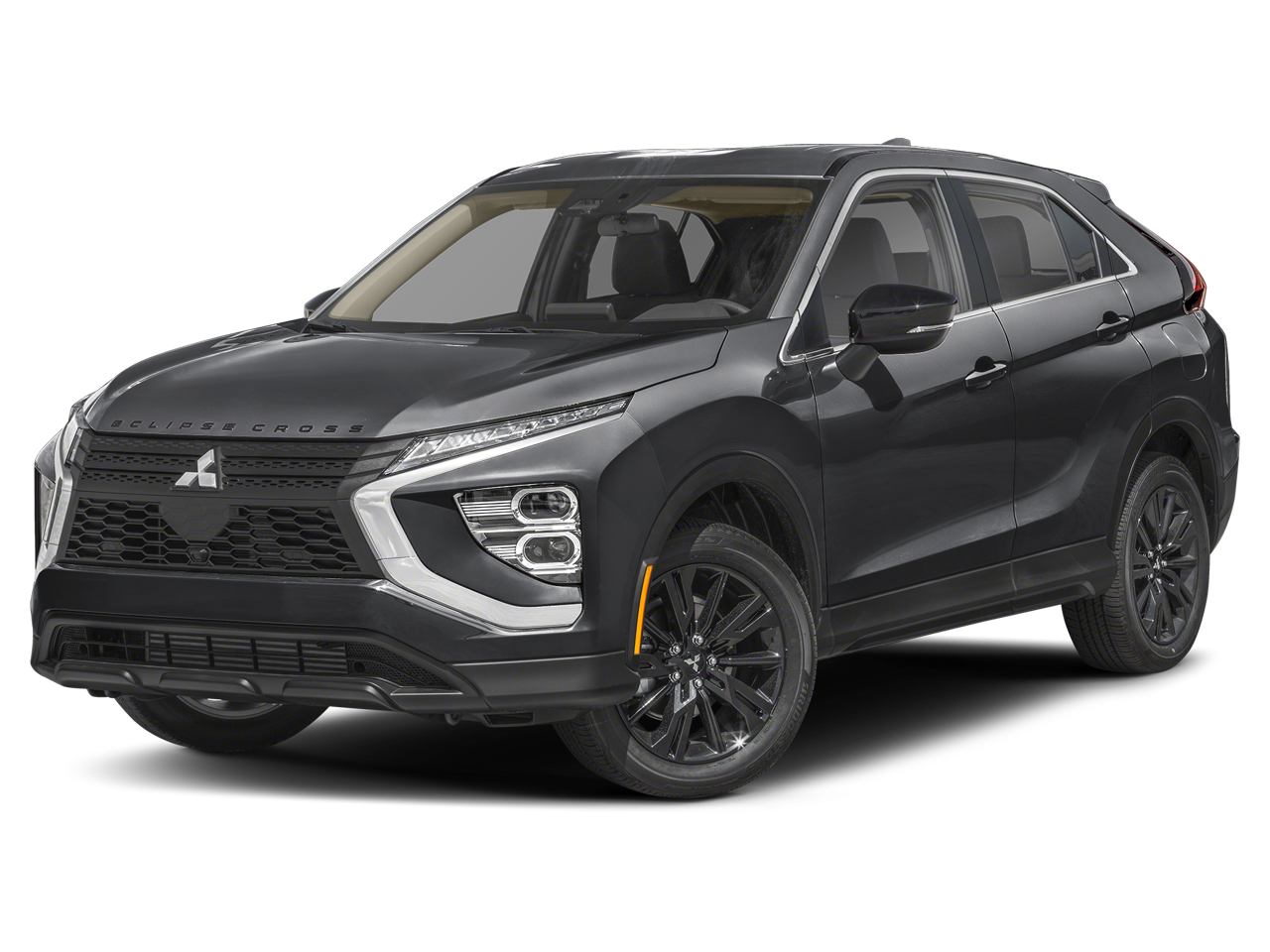 2026 Mitsubishi Eclipse Cross LE in Labrador Black Pearl — front three-quarter view