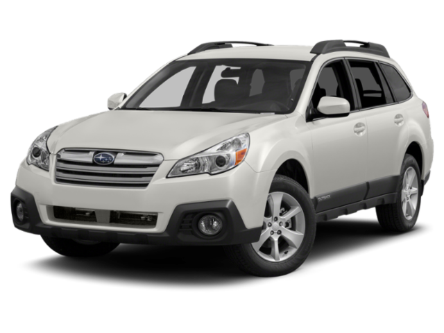 2013 Subaru Outback 2.5i Limited in Satin White Pearl — front three-quarter view