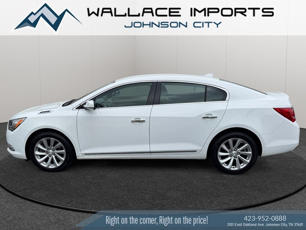 2016 Buick LaCrosse Leather Group in Summit White — front three-quarter view