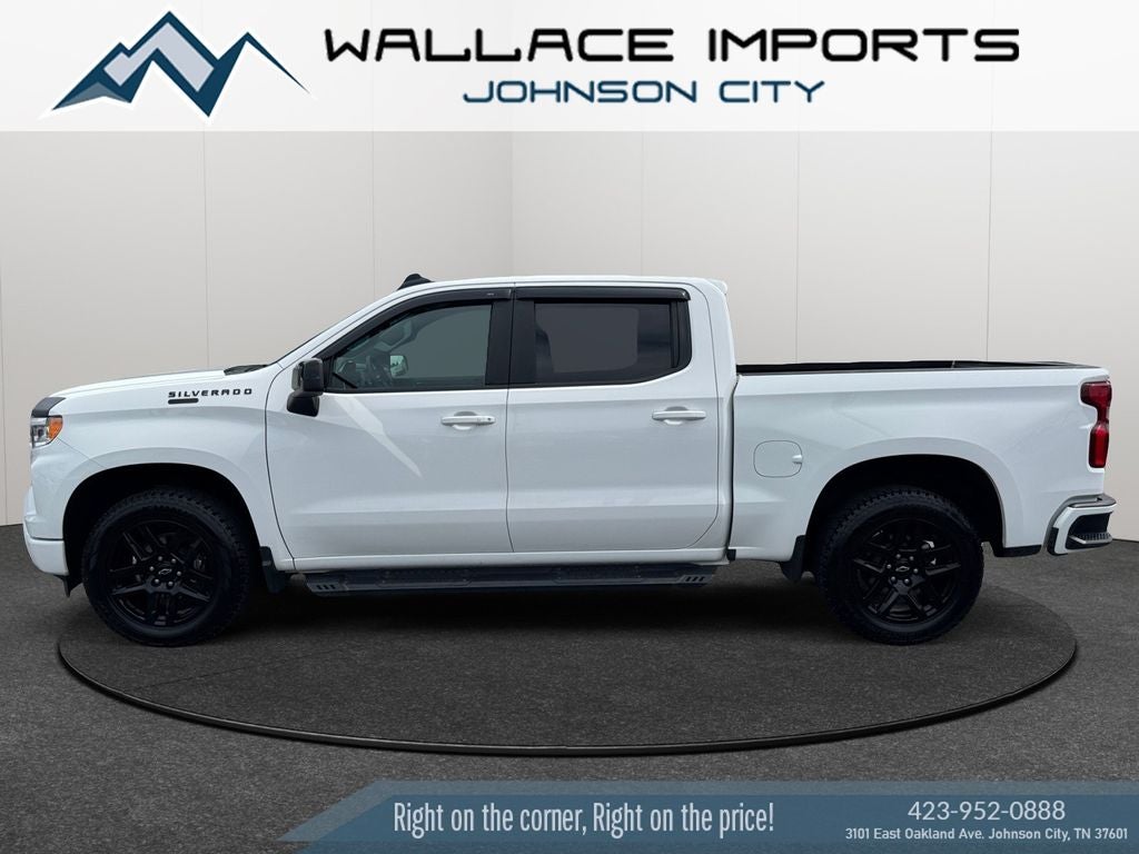 2022 Chevrolet Silverado 1500 RST in Summit White — front three-quarter view