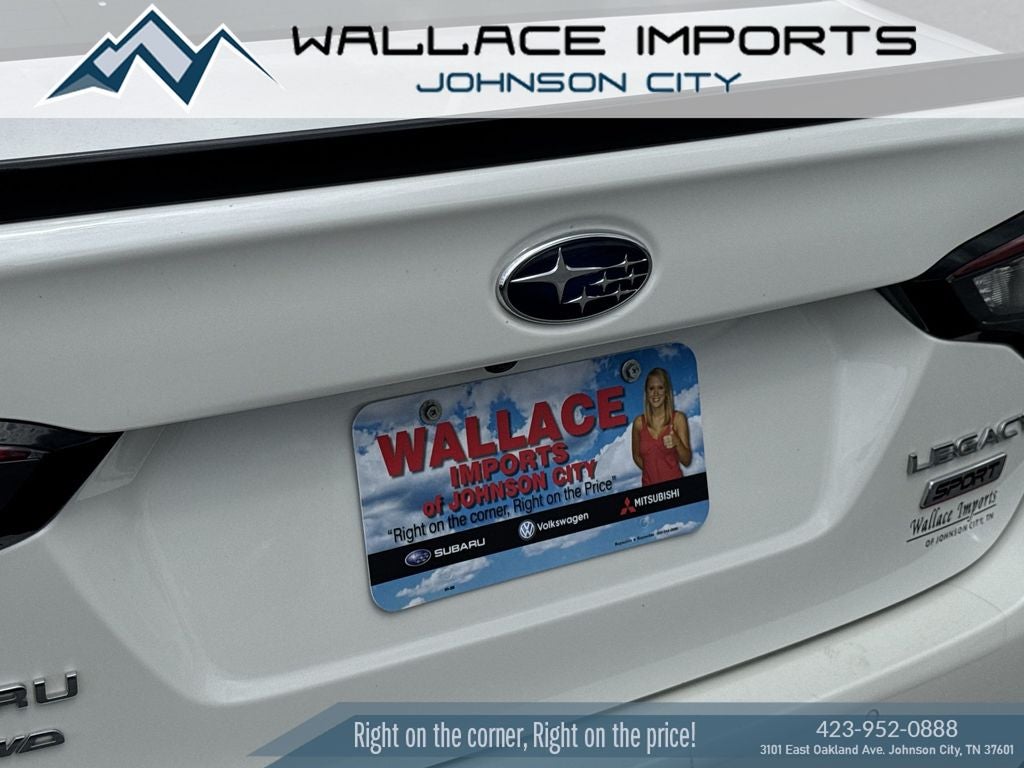 2024 Subaru Legacy Sport in Crystal White Pearl — front three-quarter view
