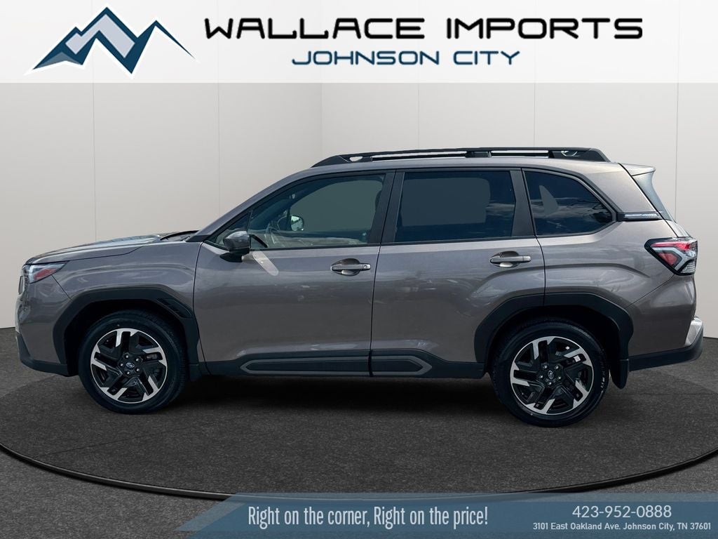 2025 Subaru Forester Limited in Brilliant Bronze Metallic — front three-quarter view