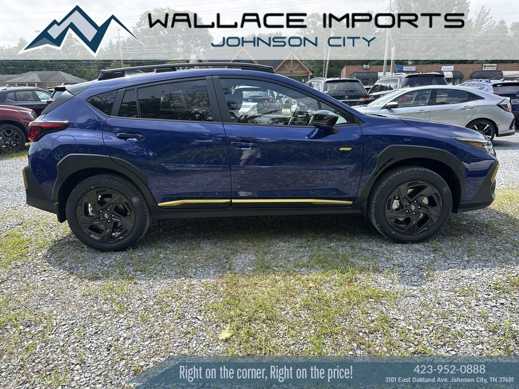 2026 Subaru CROSSTREK Sport in Sapphire Blue Pearl — front three-quarter view