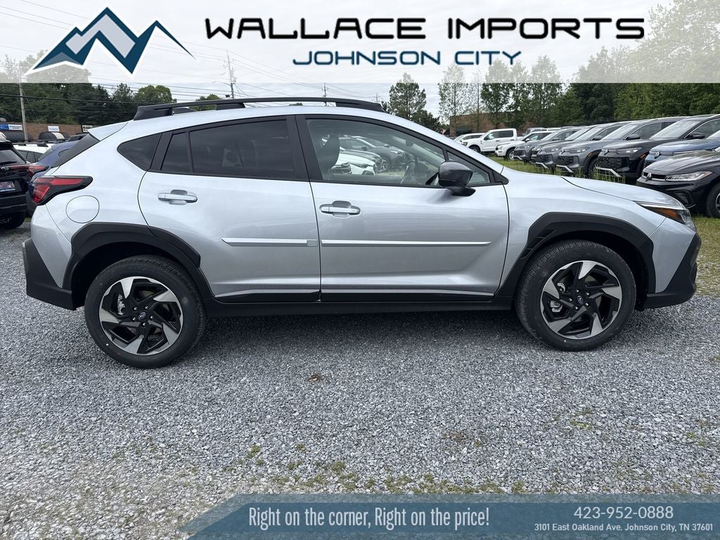 2026 Subaru CROSSTREK Limited in Ice Silver Metallic — front three-quarter view