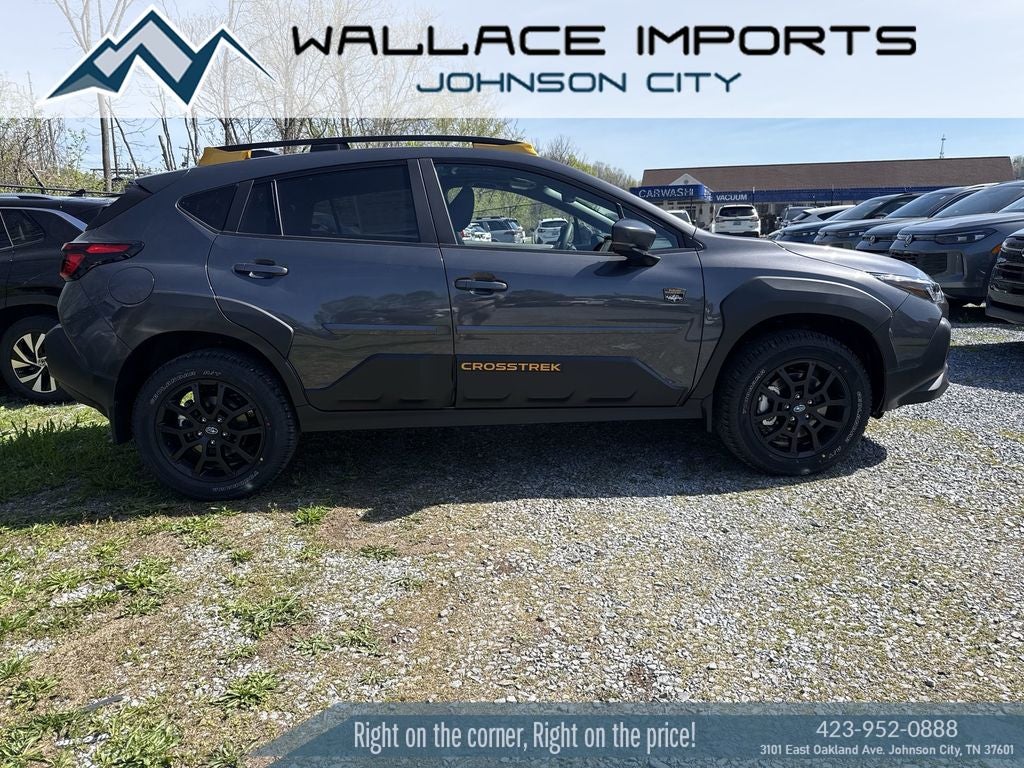 2026 Subaru CROSSTREK Wilderness in Magnetite Gray Pearl — front three-quarter view