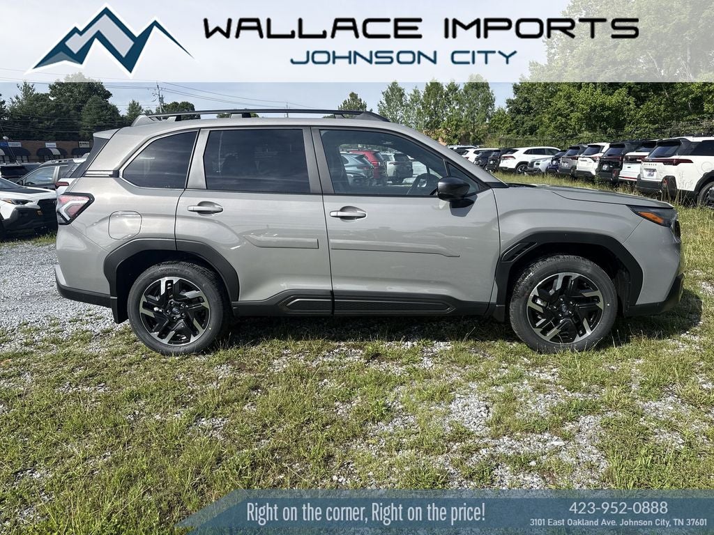 2026 Subaru FORESTER Limited in River Rock Pearl — front three-quarter view