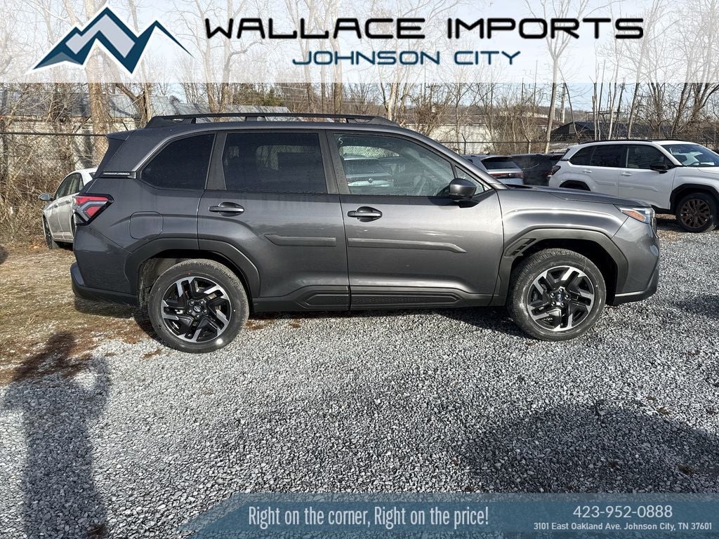 2026 Subaru FORESTER Limited in Magnetite Gray Metallic — front three-quarter view