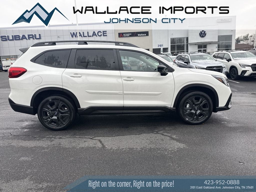 2026 Subaru ASCENT Onyx Edition Touring 7-Passenger in Crystal White Pearl — front three-quarter view