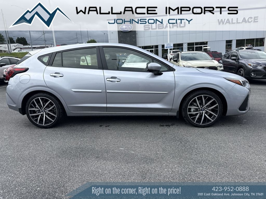 2026 Subaru IMPREZA Sport in Ice Silver Metallic — front three-quarter view