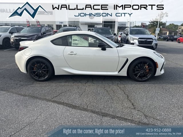 2026 Subaru BRZ tS in Crystal White Pearl — front three-quarter view