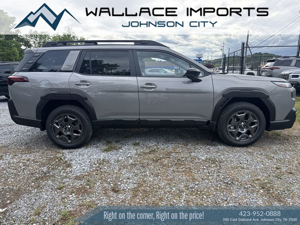 2026 Subaru OUTBACK Premium in River Rock Pearl — front three-quarter view
