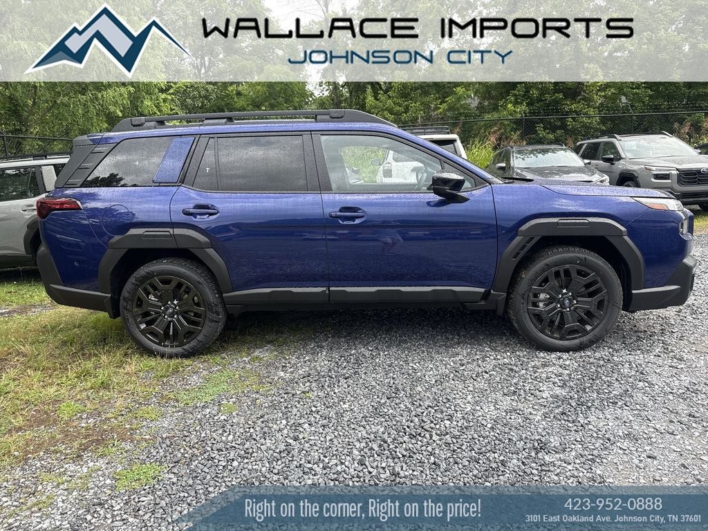 2026 Subaru OUTBACK Limited XT in Sapphire Blue Pearl — front three-quarter view