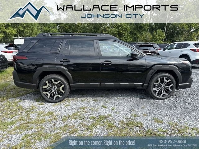 2026 Subaru OUTBACK Touring XT in Crystal Black Silica — front three-quarter view