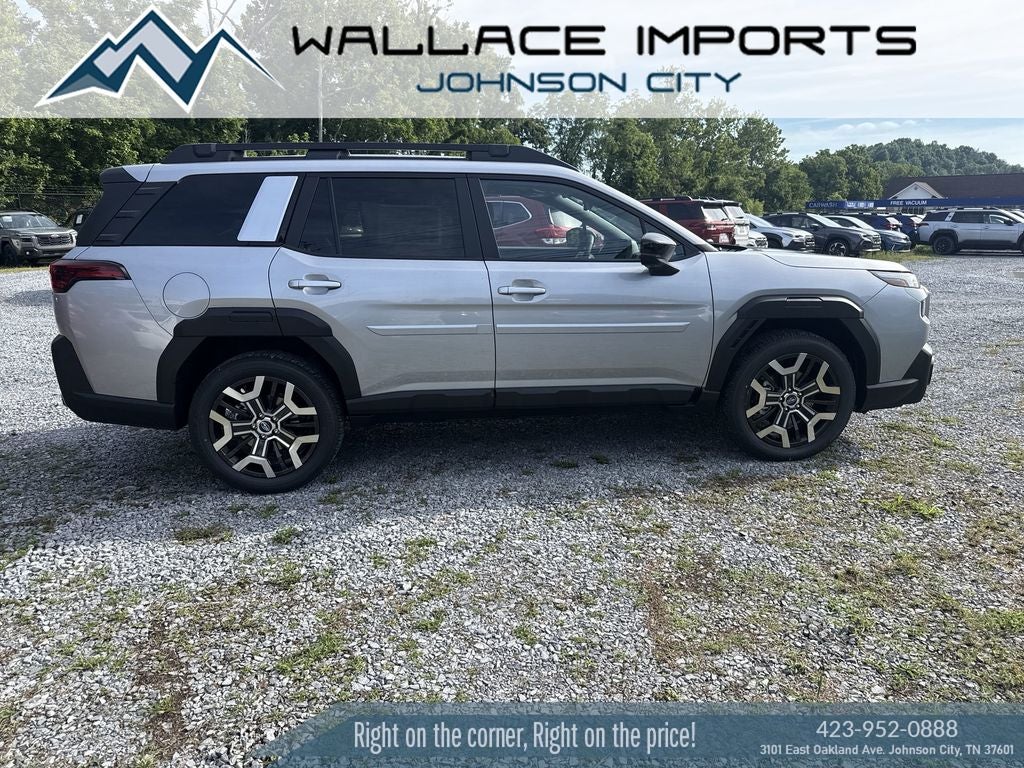 2026 Subaru OUTBACK Touring XT in Ice Silver Metallic — front three-quarter view