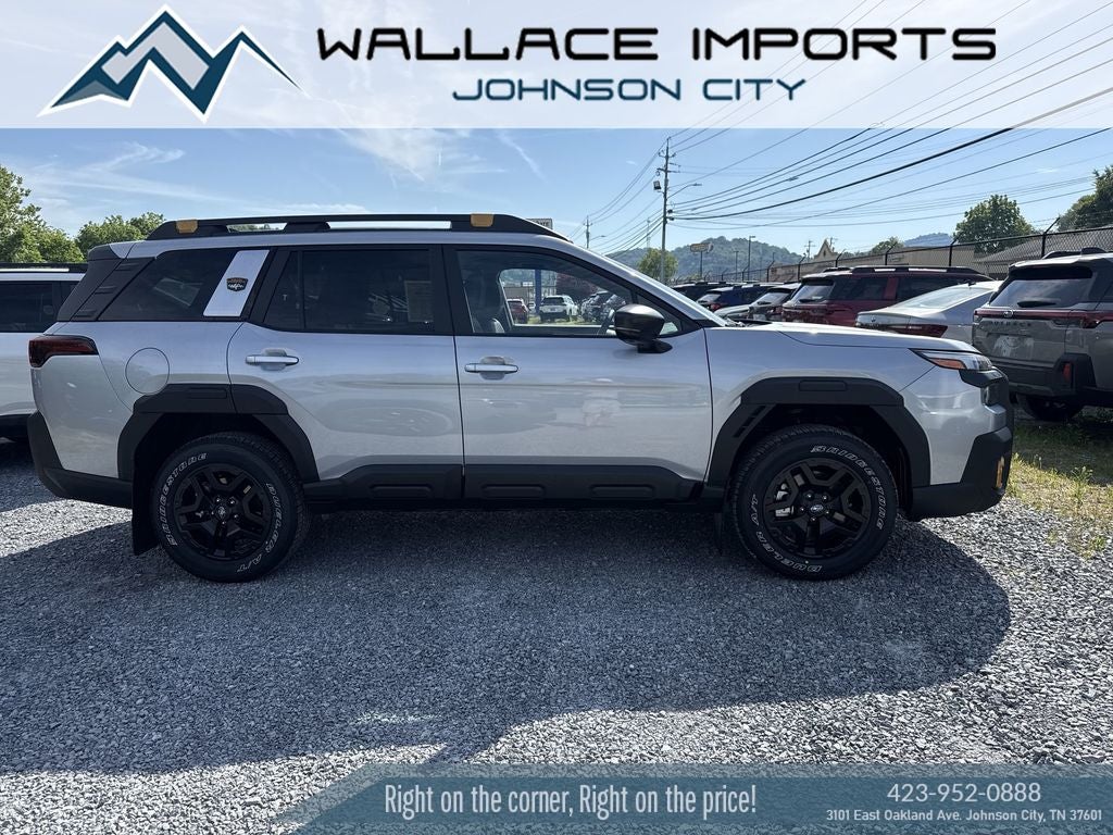 2026 Subaru OUTBACK Wilderness in Ice Silver Metallic — front three-quarter view