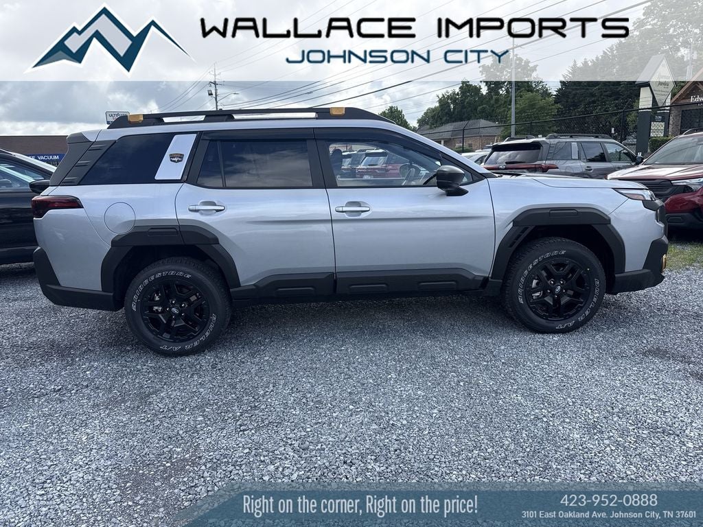 2026 Subaru OUTBACK Wilderness in Ice Silver Metallic — front three-quarter view