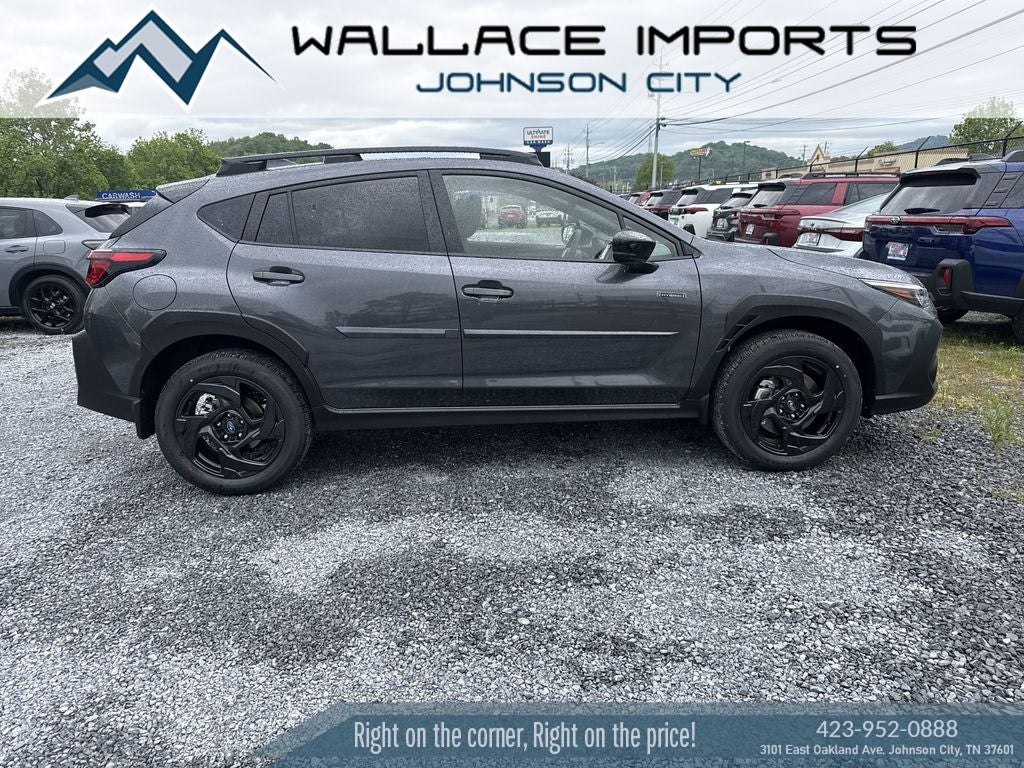 2026 Subaru CROSSTREK Sport Hybrid in Magnetite Gray Pearl — front three-quarter view